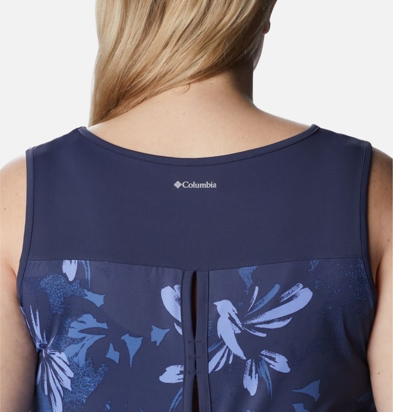 Women's Columbia Chill River Tanks Flower | Plus Size CA-W50L6